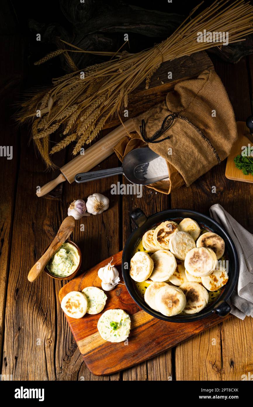 Bieszczadzkie Proziaki, Soda-Brot, aus Subkarpathien Stockfoto