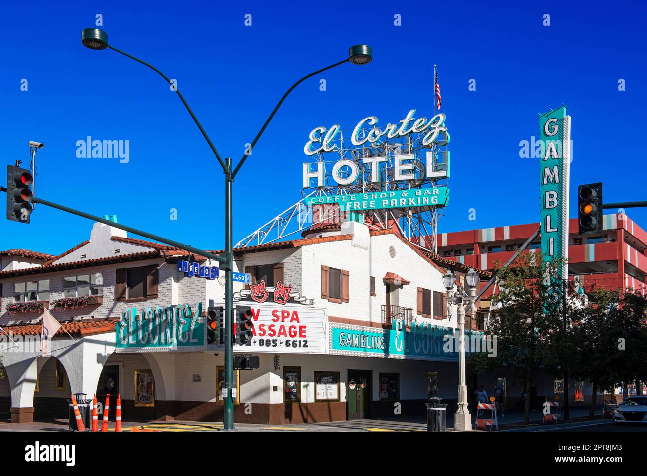 El Cortez Hotel, Fremont Street, Las Vegas, Nevada, USA Stockfoto