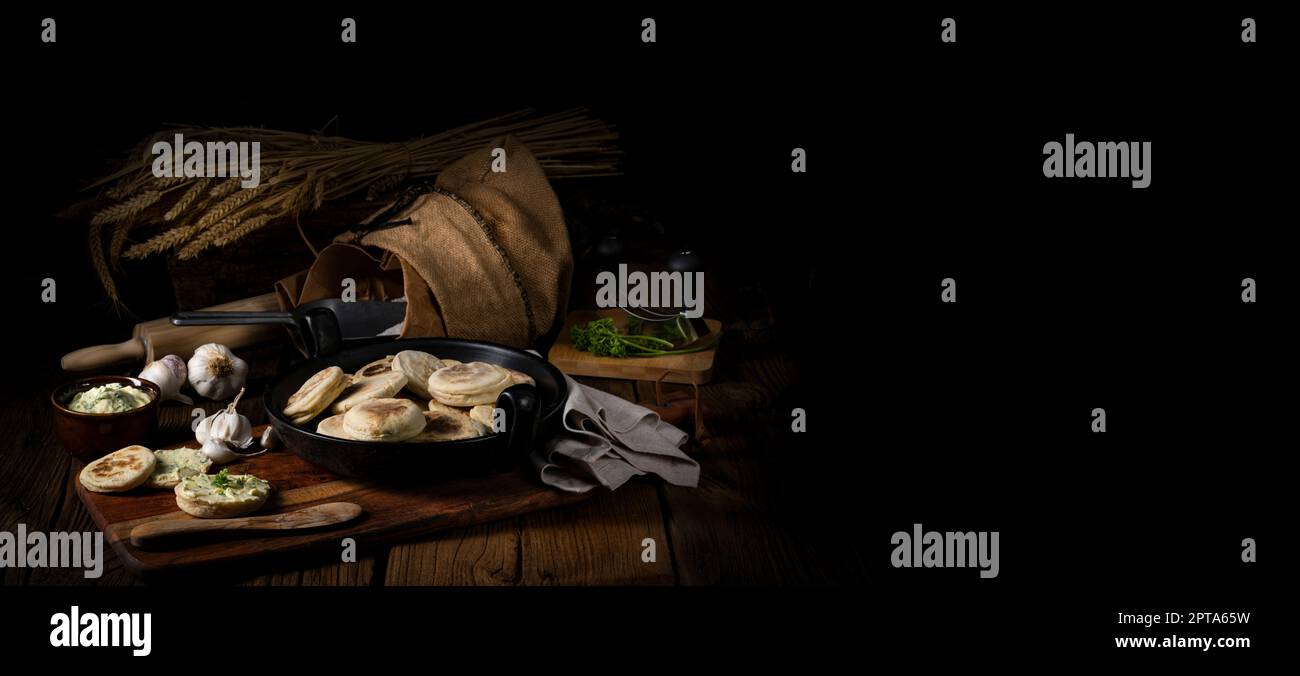 Bieszczadzkie Proziaki, Soda-Brot, aus Subkarpathien Stockfoto