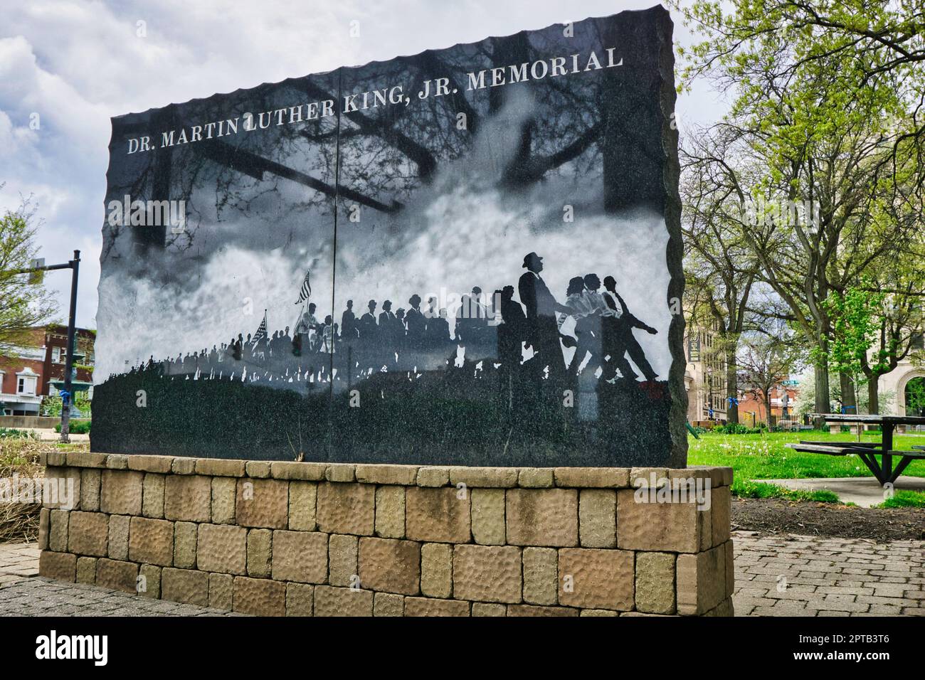 Martin Luther King, Jr. Memorial - Mansfield, OH USA 2023 Stockfoto