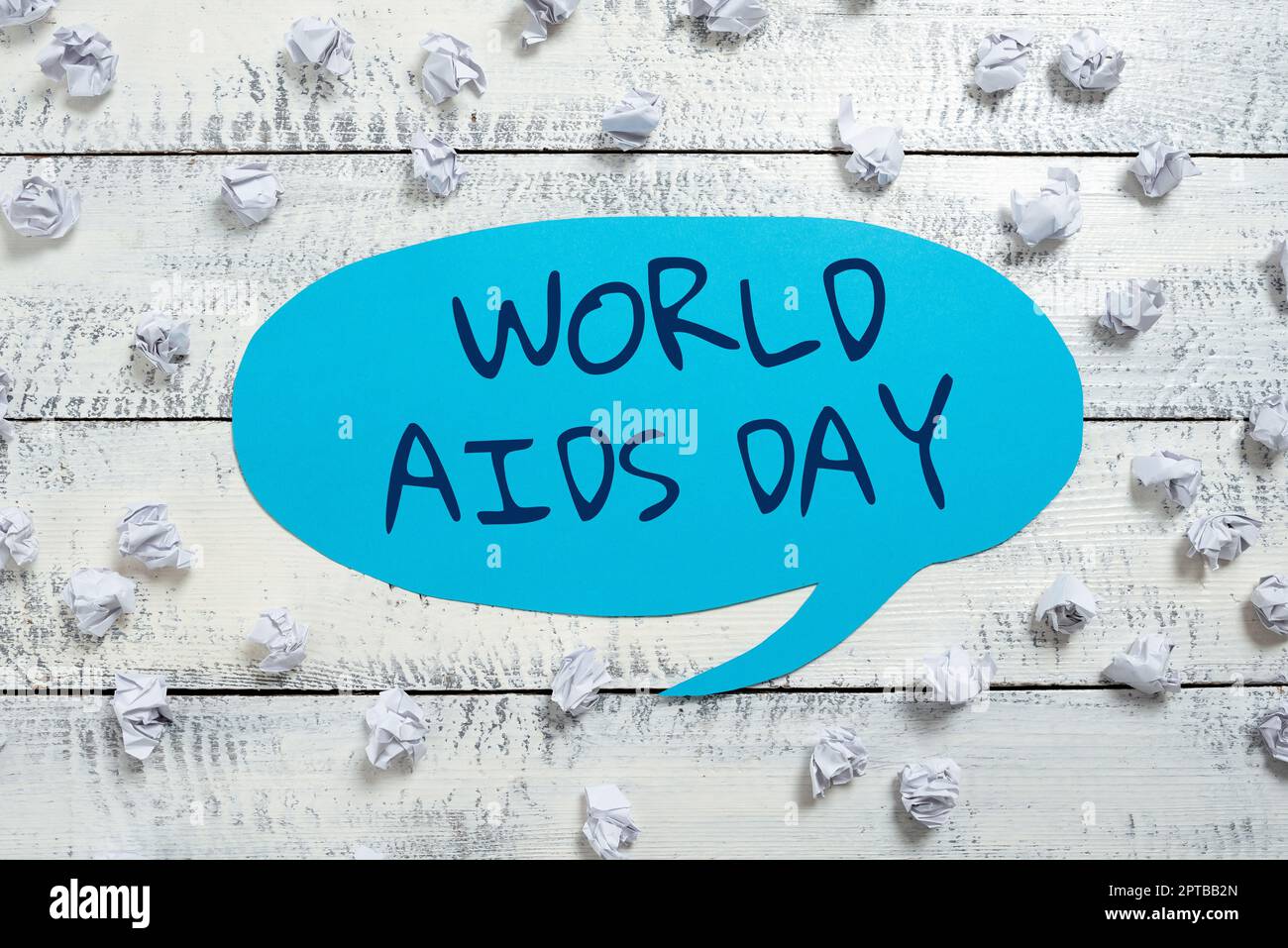 Inspiration mit dem Schild World AIDS Day1. Dezember widmet sich der Sensibilisierung für AIDS, Internet-Konzept 1. Dezember widmet sich der Erziehung von AVA Stockfoto