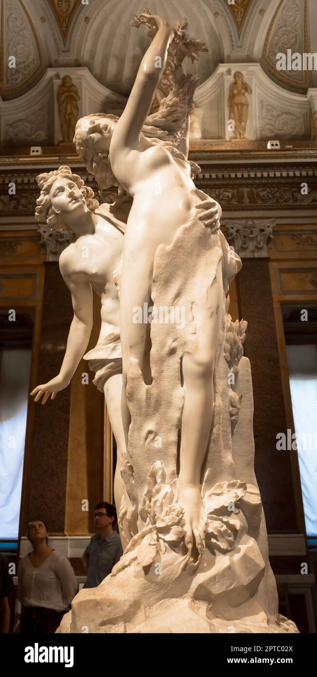 Rom, Italien, 24. AUGUST 2018: Gian Lorenzo Bernini Meisterwerk, Apollo e Dafne, datiert 1625 Stockfoto