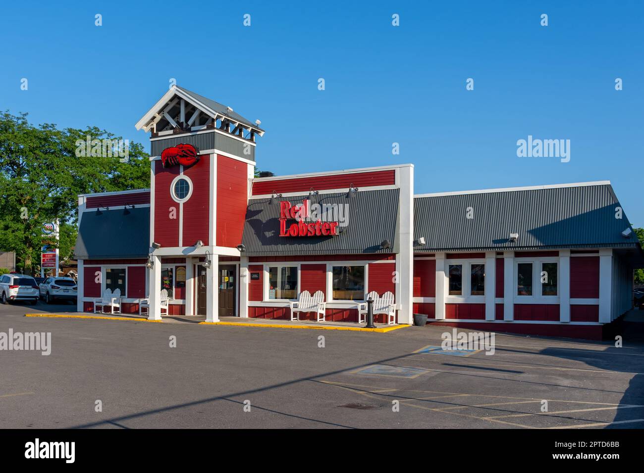 Niagara Falls, Kanada - 29. Juni 2022: A Red Lobster Restaurant in Niagara Falls, Kanada. Stockfoto