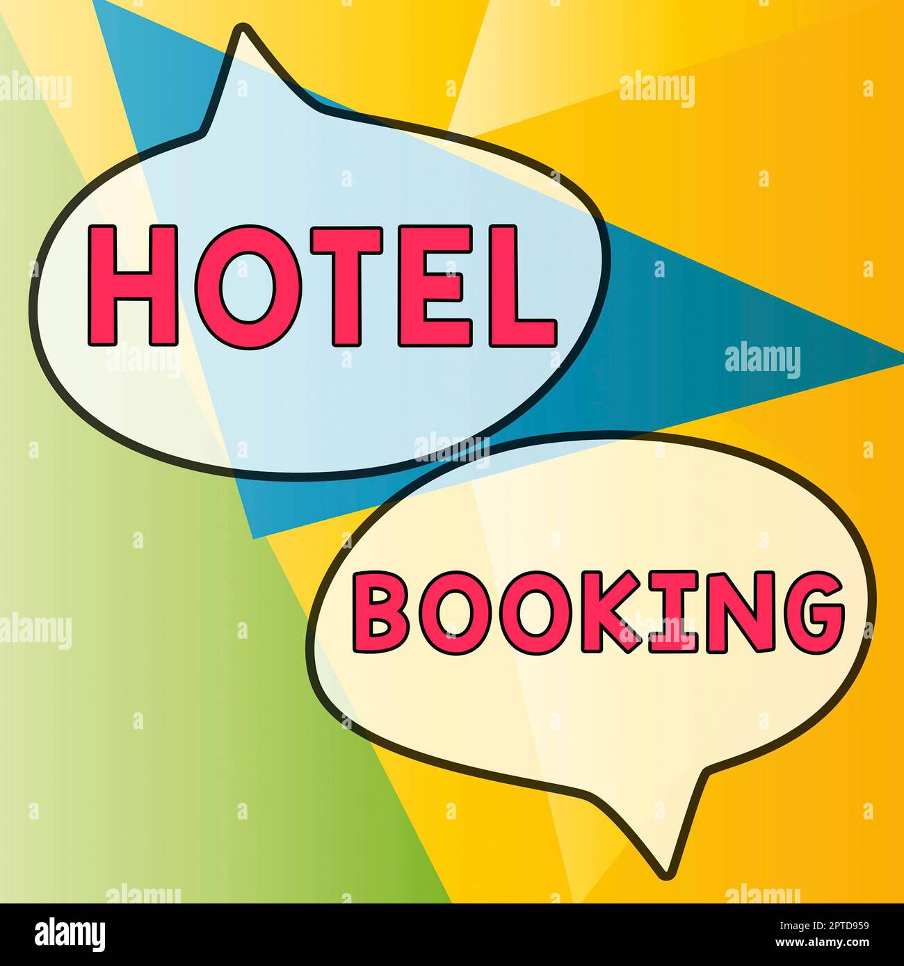 Text zeigt Inspiration Hotelbuchung, Wort für Online-Reservierungen Presidential Suite De Luxe Hospitality Stockfoto