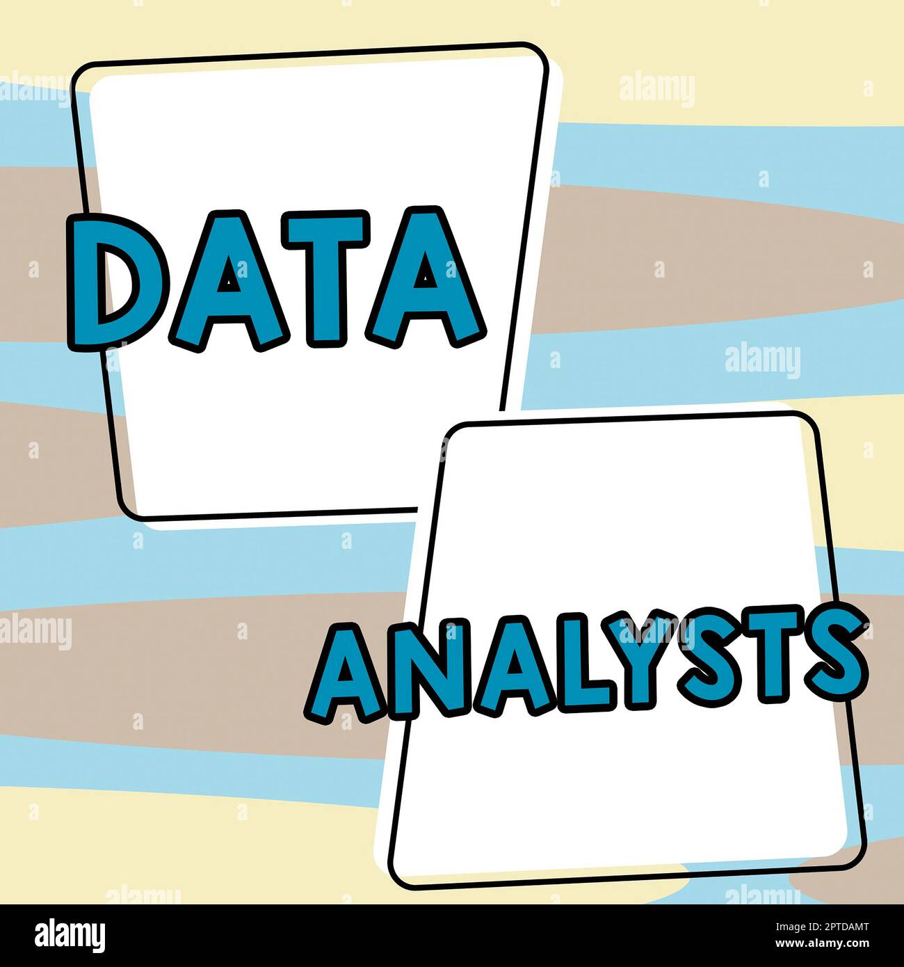 Schild, das Datenanalysten, Konzept bedeutet Programmer Design und Create Report zeigt Muster an Stockfoto