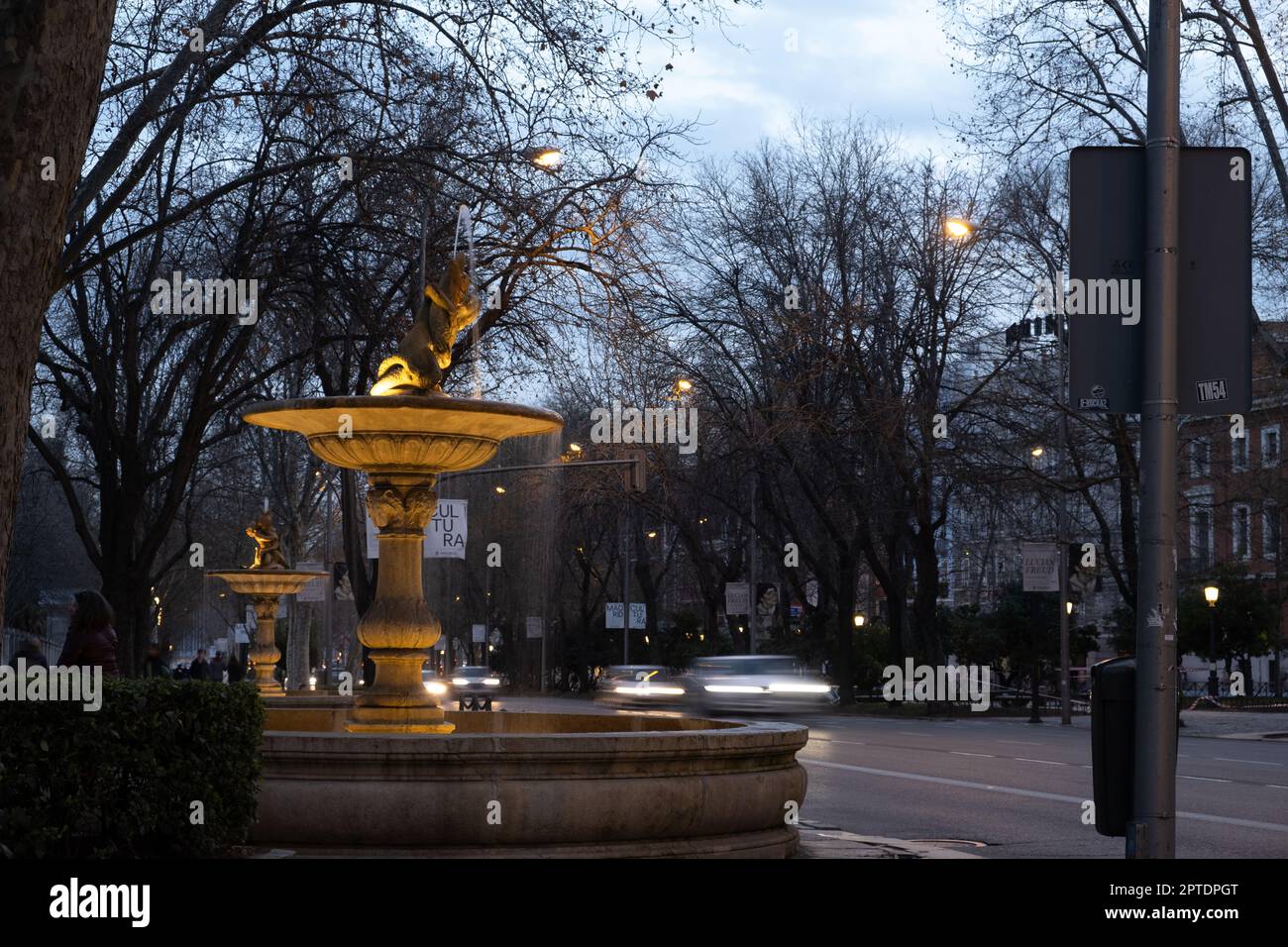 02 19 2023 Madrid, Spanien Stockfoto