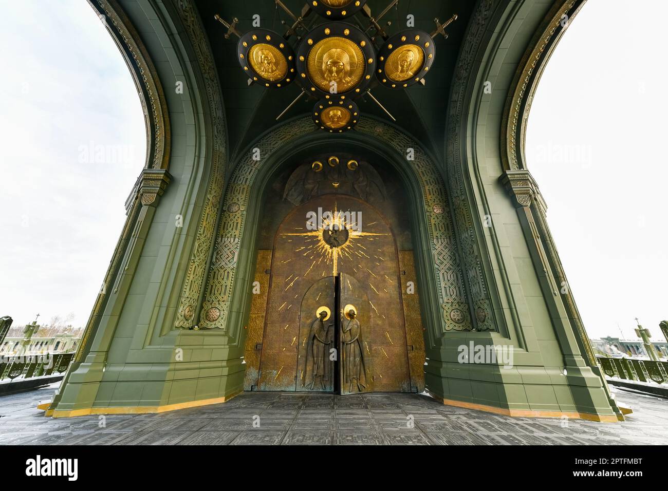 Haupttempel der Streitkräfte der Russischen Föderation. Gelegen auf dem Gebiet des Patriot Park im Stadtviertel Odintsovo Stockfoto Haupttempel der Streitkräfte der Russischen Föderation. Gelegen auf dem Gebiet des Patriot Park im Stadtviertel Odintsovo Stockfoto