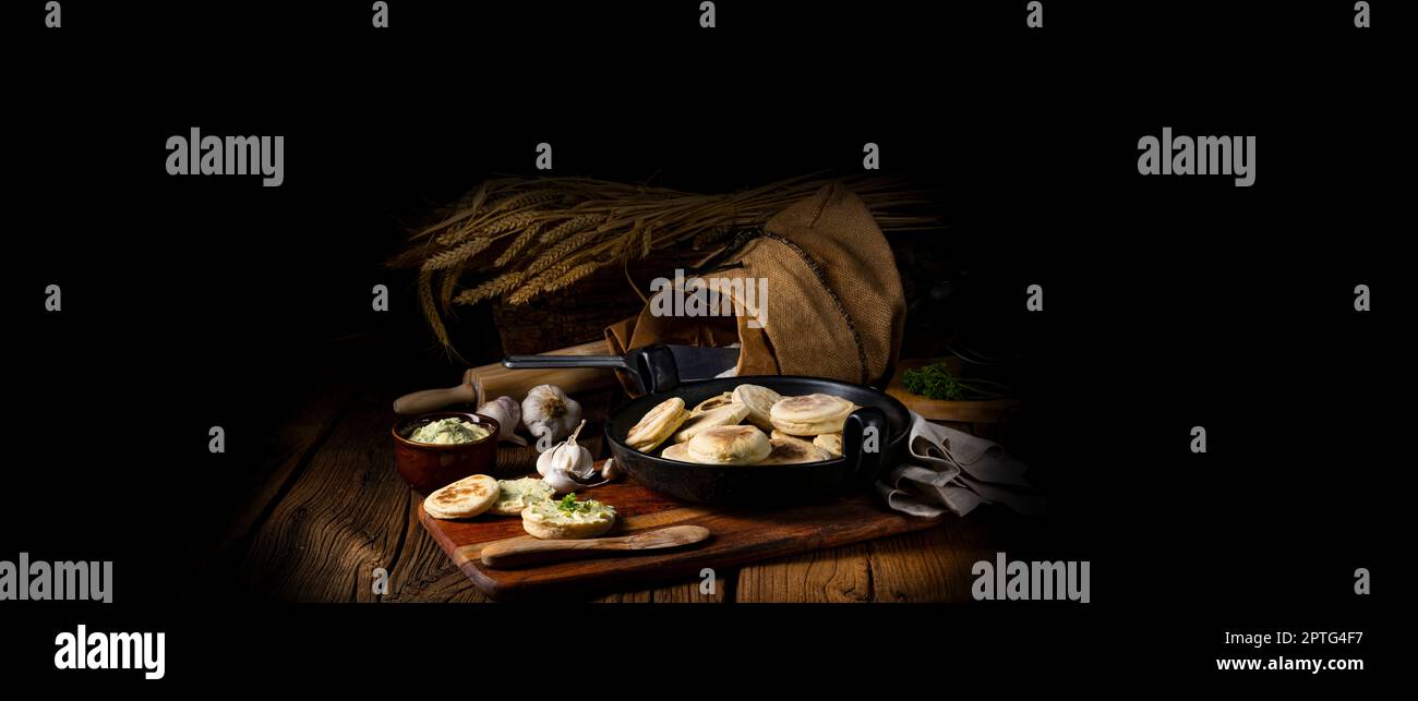 Bieszczadzkie Proziaki, Soda-Brot, aus Subkarpathien Stockfoto
