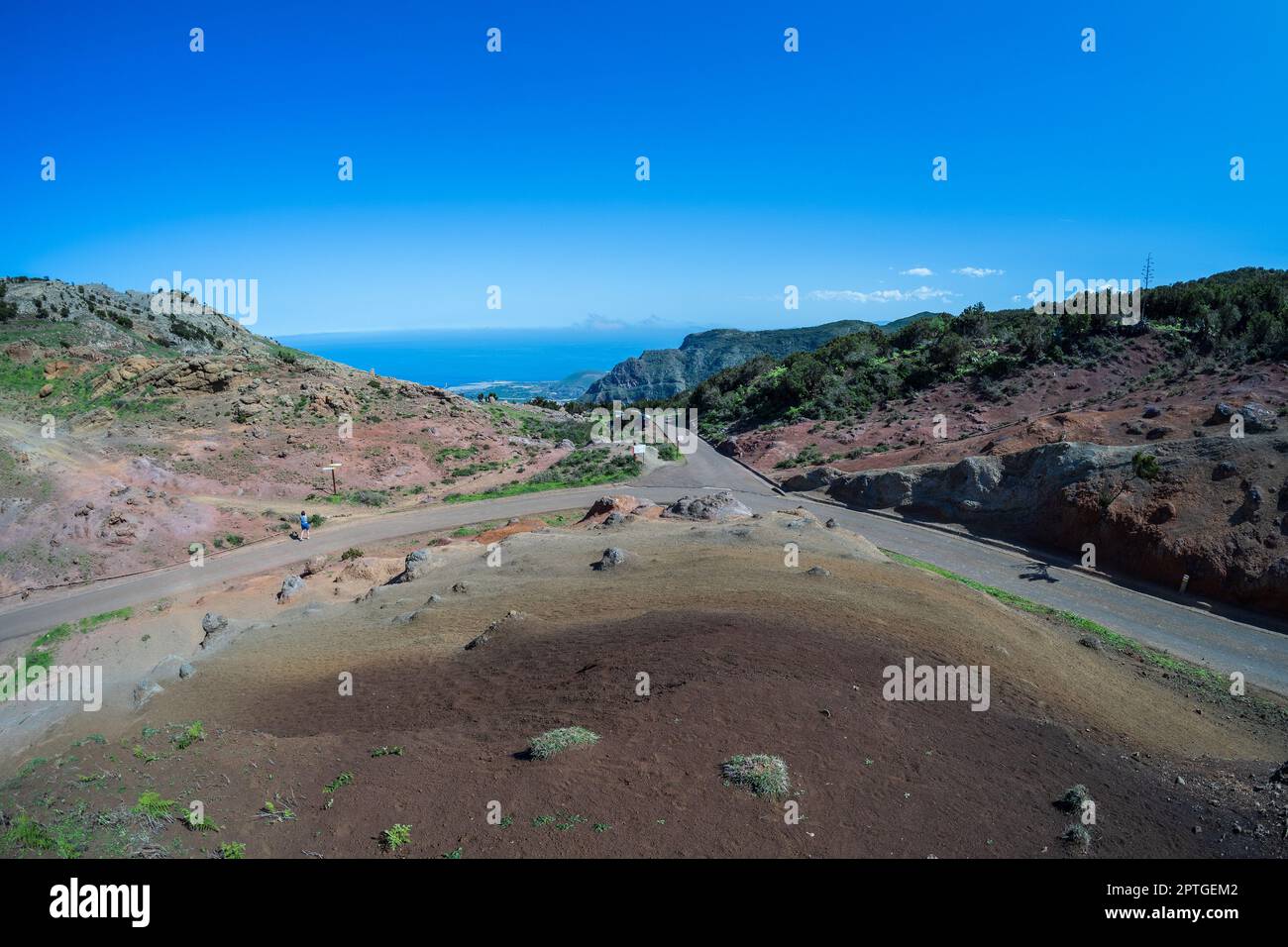„Mondlandschaft“ auf dem Teno-Hochland (Paisaje Lunar en Teno Alto). Teneriffa. Kanarische Inseln. Spanien. Stockfoto