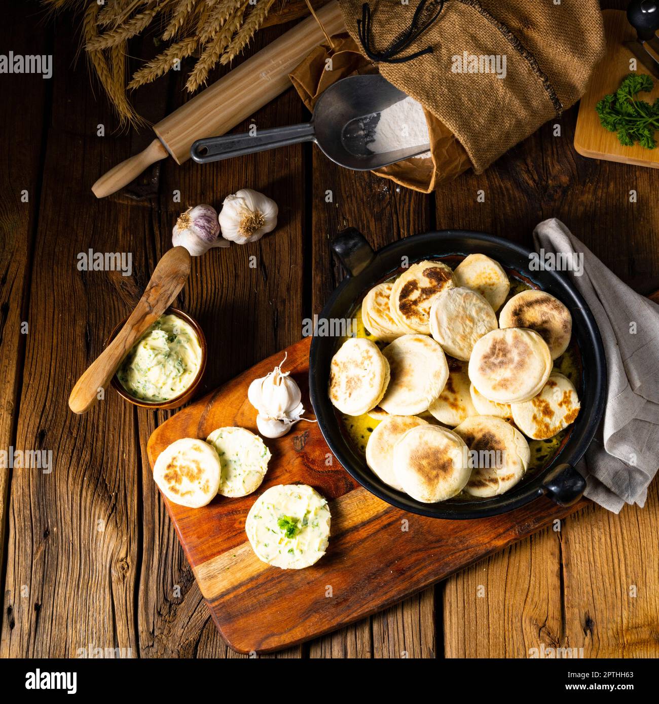 Bieszczadzkie Proziaki, Soda-Brot, aus Subkarpathien Stockfoto