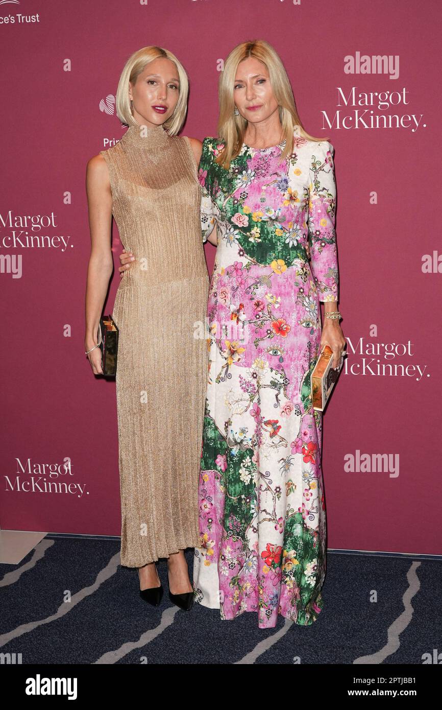 New York, Usa. 27. April 2023. Prinzessin Maria-Olympia und Marie-Chantal, Kronprinzessin von Griechenland, nehmen am Donnerstag, den 27. April 2023, an der 2023 Prince's Trust Gala in New York Teil. Foto: John Nacion/UPI Credit: UPI/Alamy Live News Stockfoto