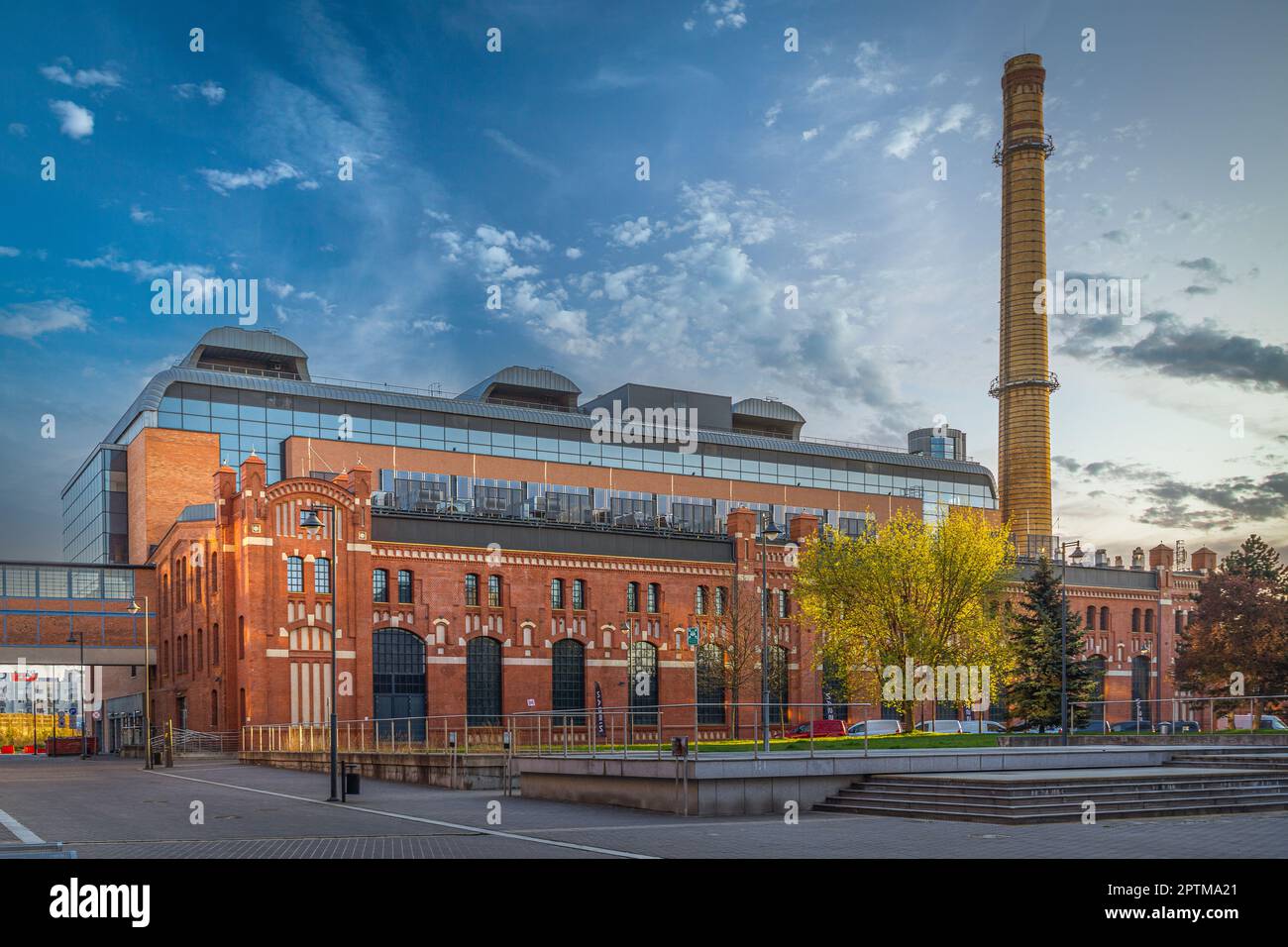 Neues Stadtzentrum von Lodz, Polen. Stockfoto