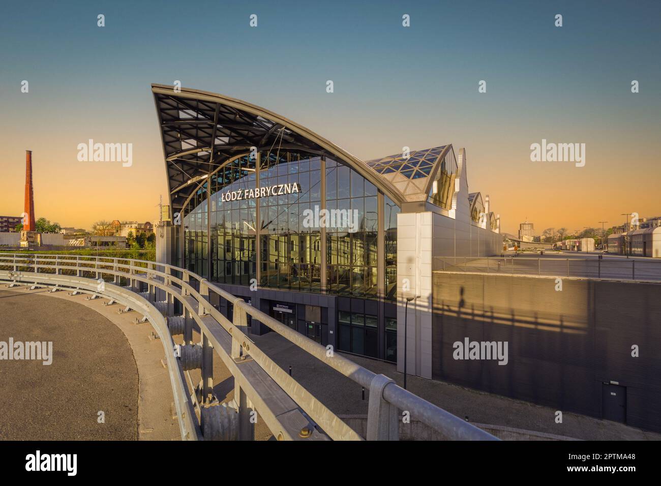Neues Stadtzentrum von Lodz, Polen. Stockfoto