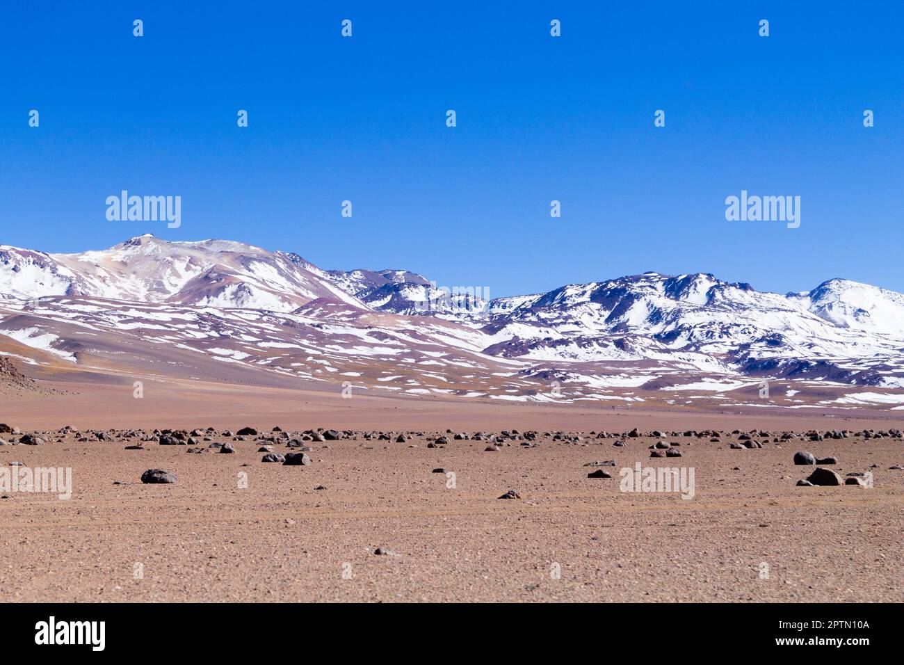 Bolivianischen Landschaft, Salvador Dali Desert View. Schöne Bolivien Stockfoto