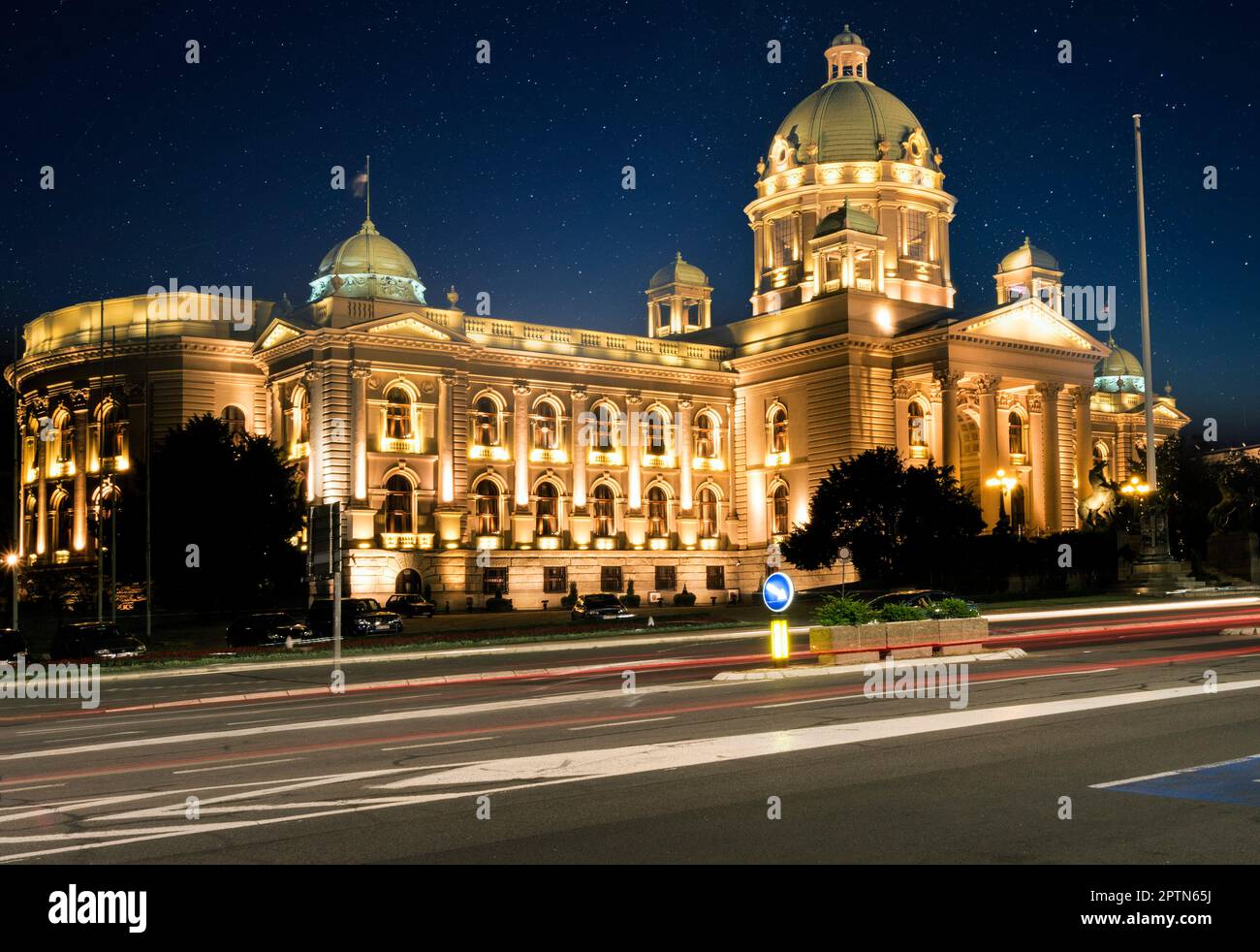 Serbien Belgrado (Beograd) skupstina - Rathaus Stockfoto
