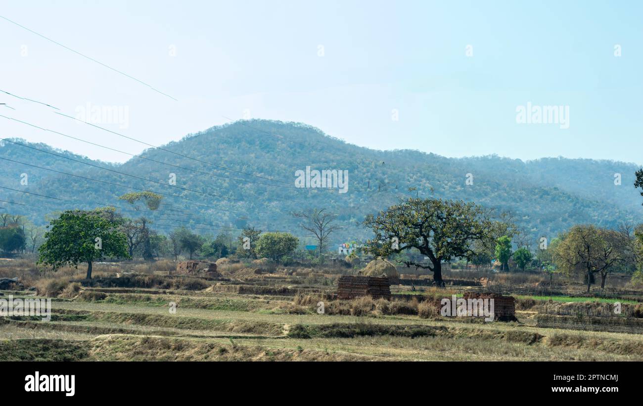 Panoramablick auf Chota Nagpur Plateau Jharkhand India Südasiatisch-pazifischer Raum Stockfoto