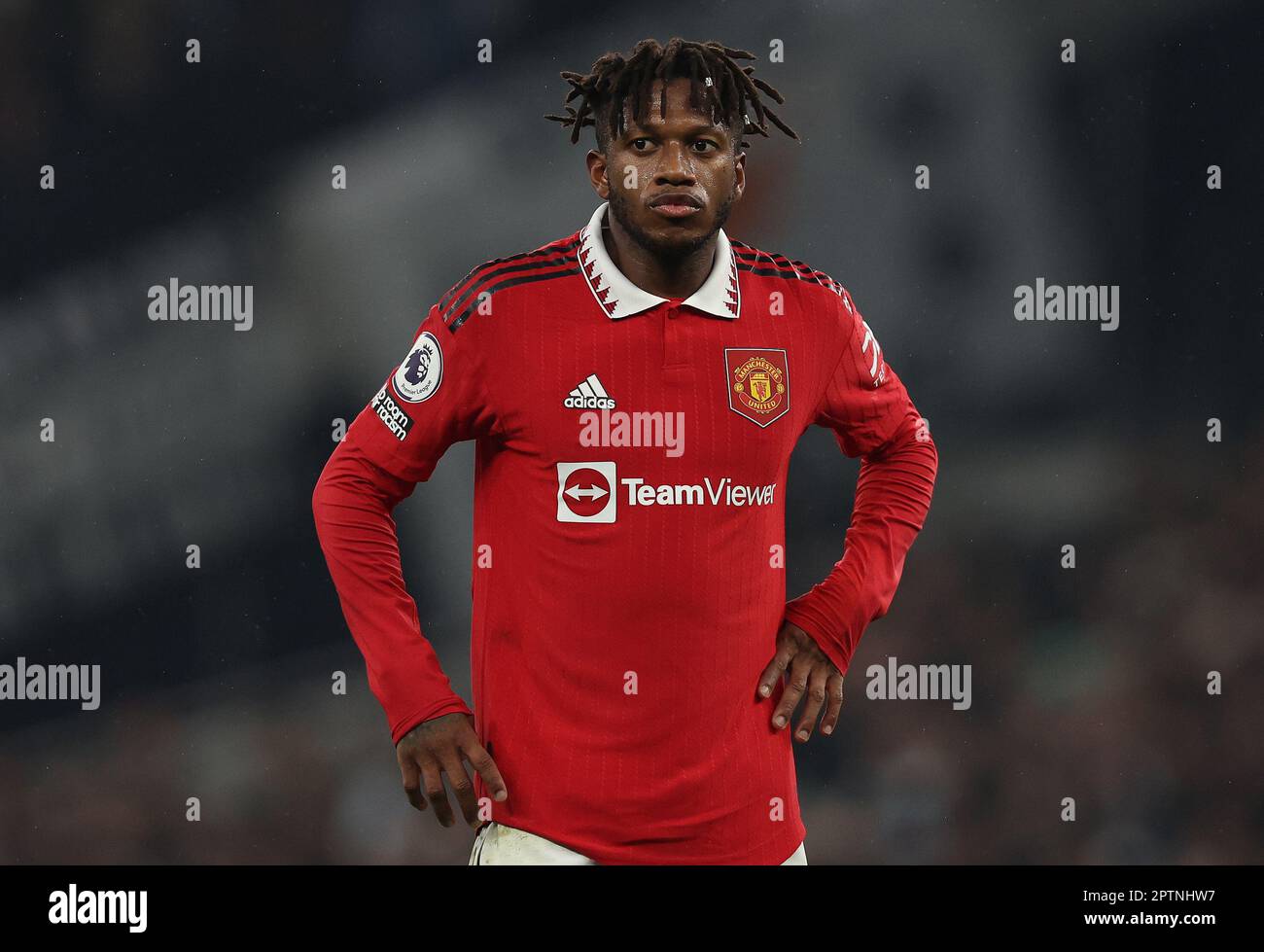 London, Großbritannien. 27. April 2023. Fred von Manchester United während des Premier League-Spiels im Tottenham Hotspur Stadium, London. Das Bild sollte lauten: Paul Terry/Sportimage Credit: Sportimage Ltd/Alamy Live News Stockfoto