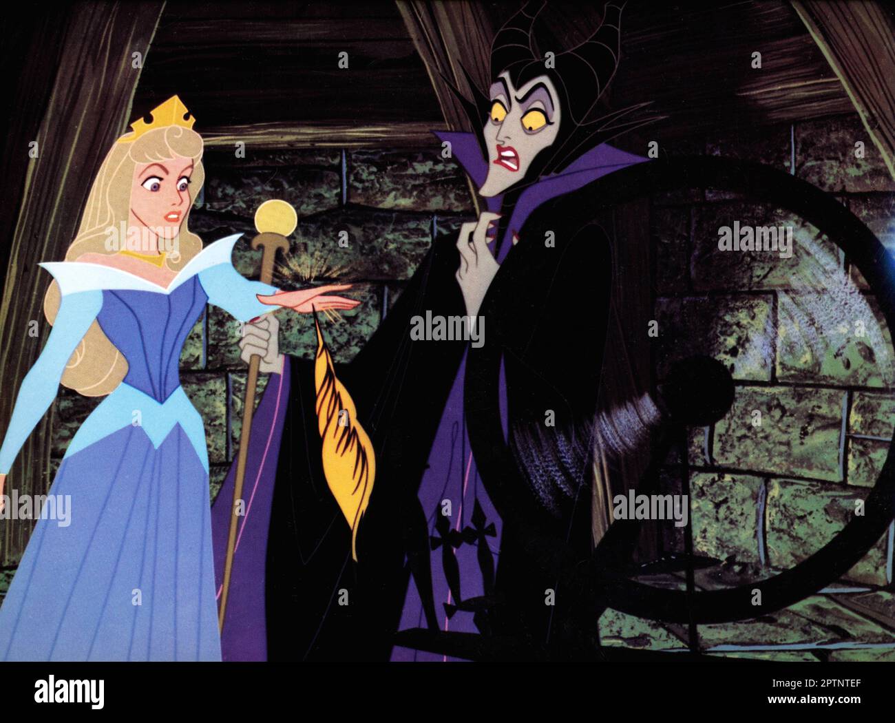 Dornröschen Prinzessin Aurora & Maleficent Stockfoto