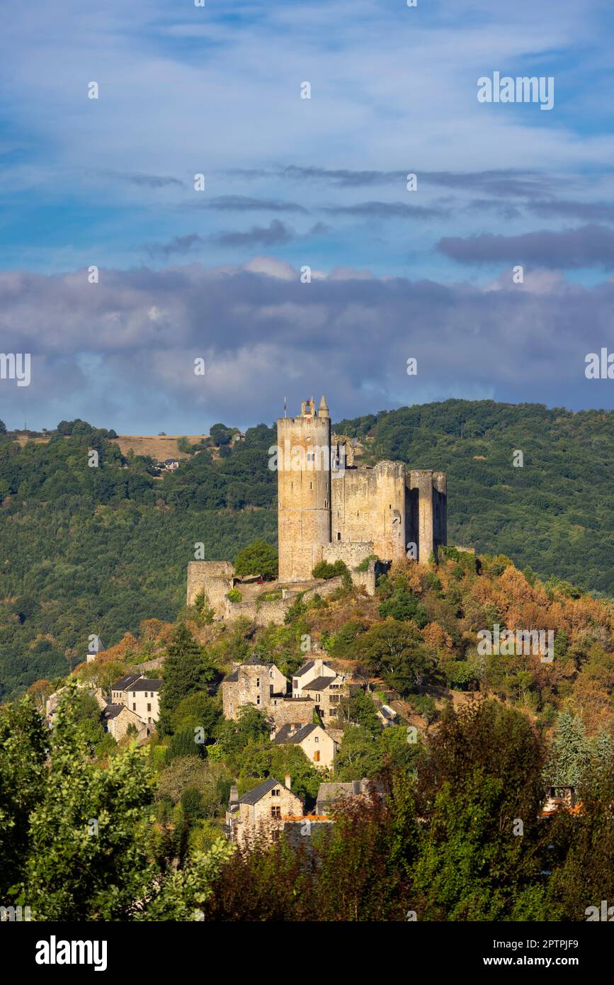 Chateau de Najac, Aveyron, Südfrankreich Stockfoto