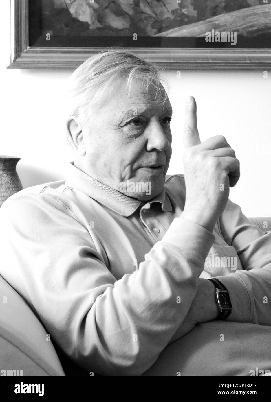 Sir David Attenborough fotografierte 2001 in London Stockfoto