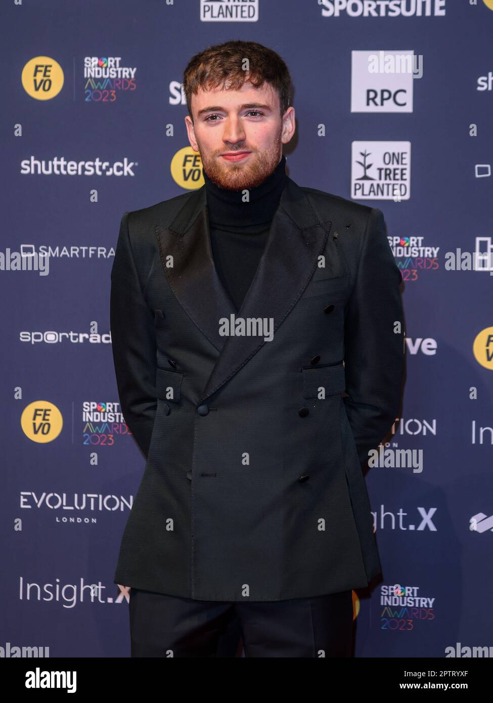 London, Großbritannien. 27. April 2023. Matty Lee nahm an den Sport Industry Awards 2023 bei Battersea Evolution in London Teil. Kredit: SOPA Images Limited/Alamy Live News Stockfoto