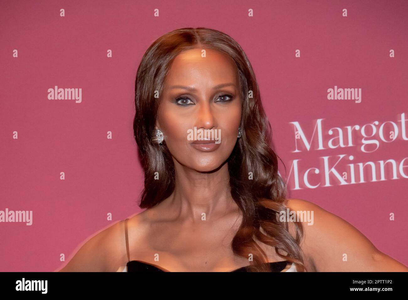 Iman nimmt an der 2023 The Prince's Trust Gala in der Cipriani South Street in New York City Teil. (Foto von Ron Adar / SOPA Images/Sipa USA) Stockfoto