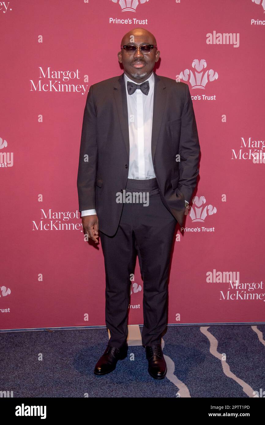 Der Redakteur der British Vogue Edward Enninful nimmt an der 2023 The Prince's Trust Gala in der Cipriani South Street in New York City Teil. (Foto von Ron Adar / SOPA Images/Sipa USA) Stockfoto