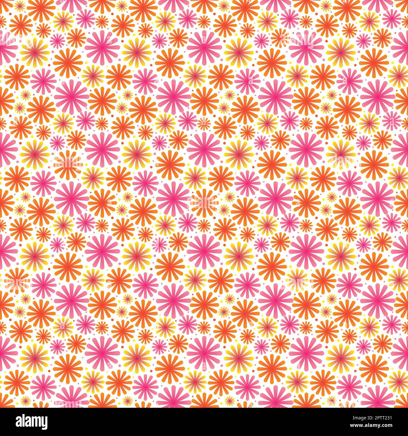 Nahtloses Blumenmuster, nahtloses Muster mit Blumen, Stockfoto