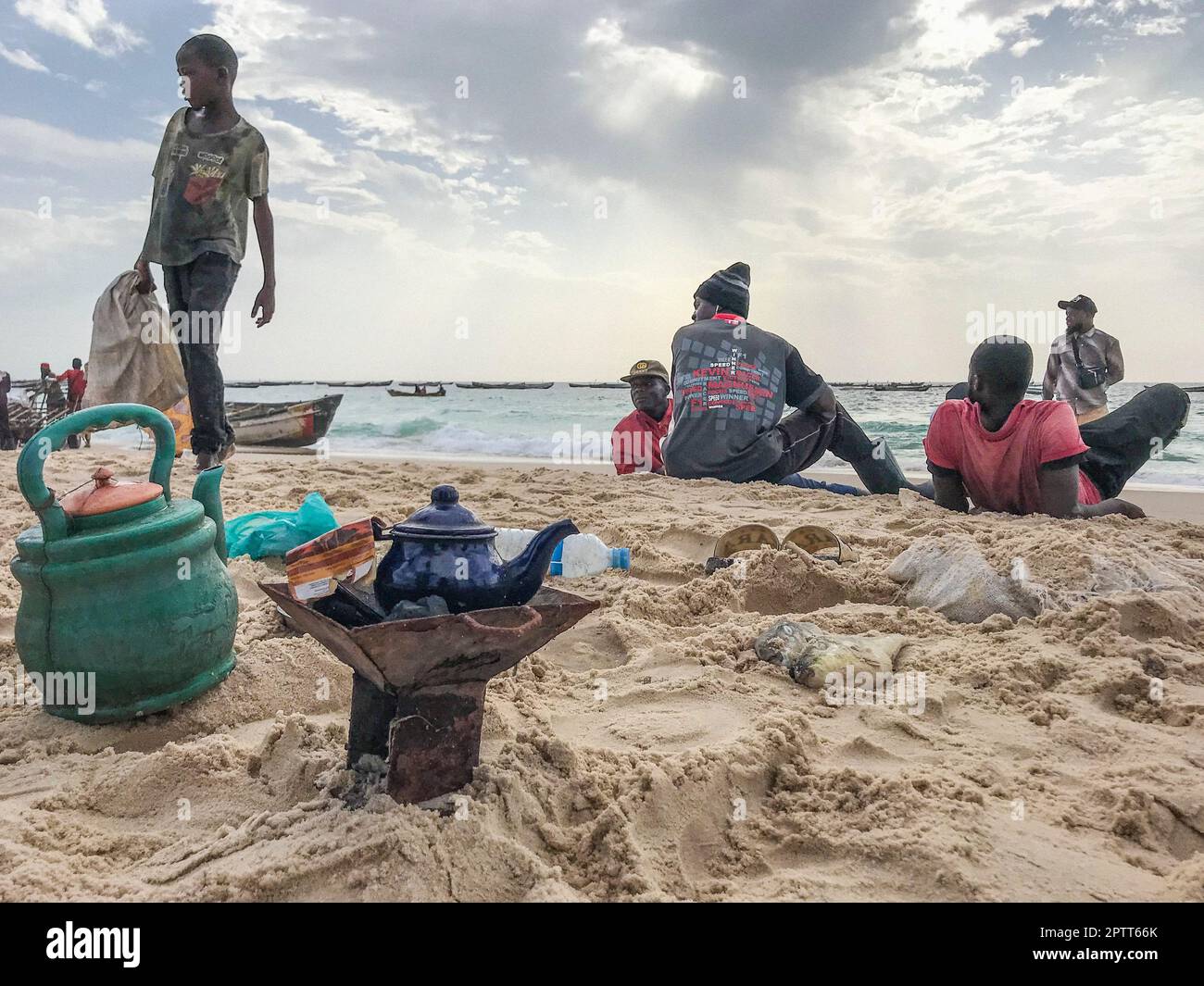 Mauretanien, Nouakchott, Fischermarkt Stockfoto