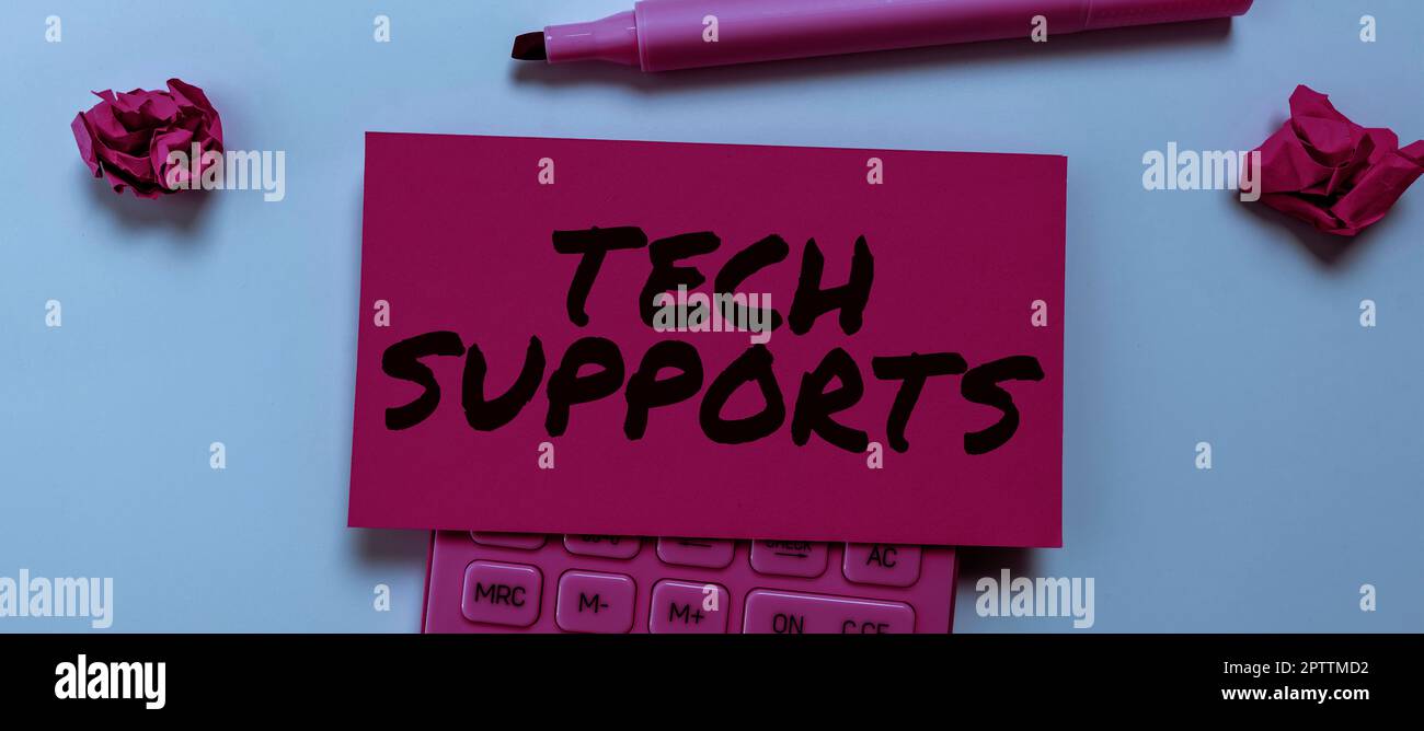 Schreiben von Text mit technischen Support, Word für Hilfe durch Techniker Online oder Call Center Customer Service Stockfoto