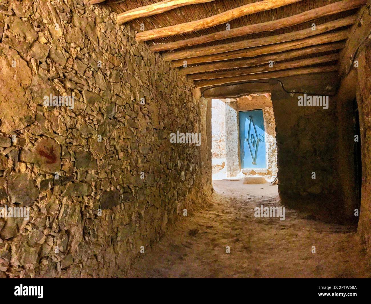 Marokko, Akka, traditionelles Haus Stockfoto