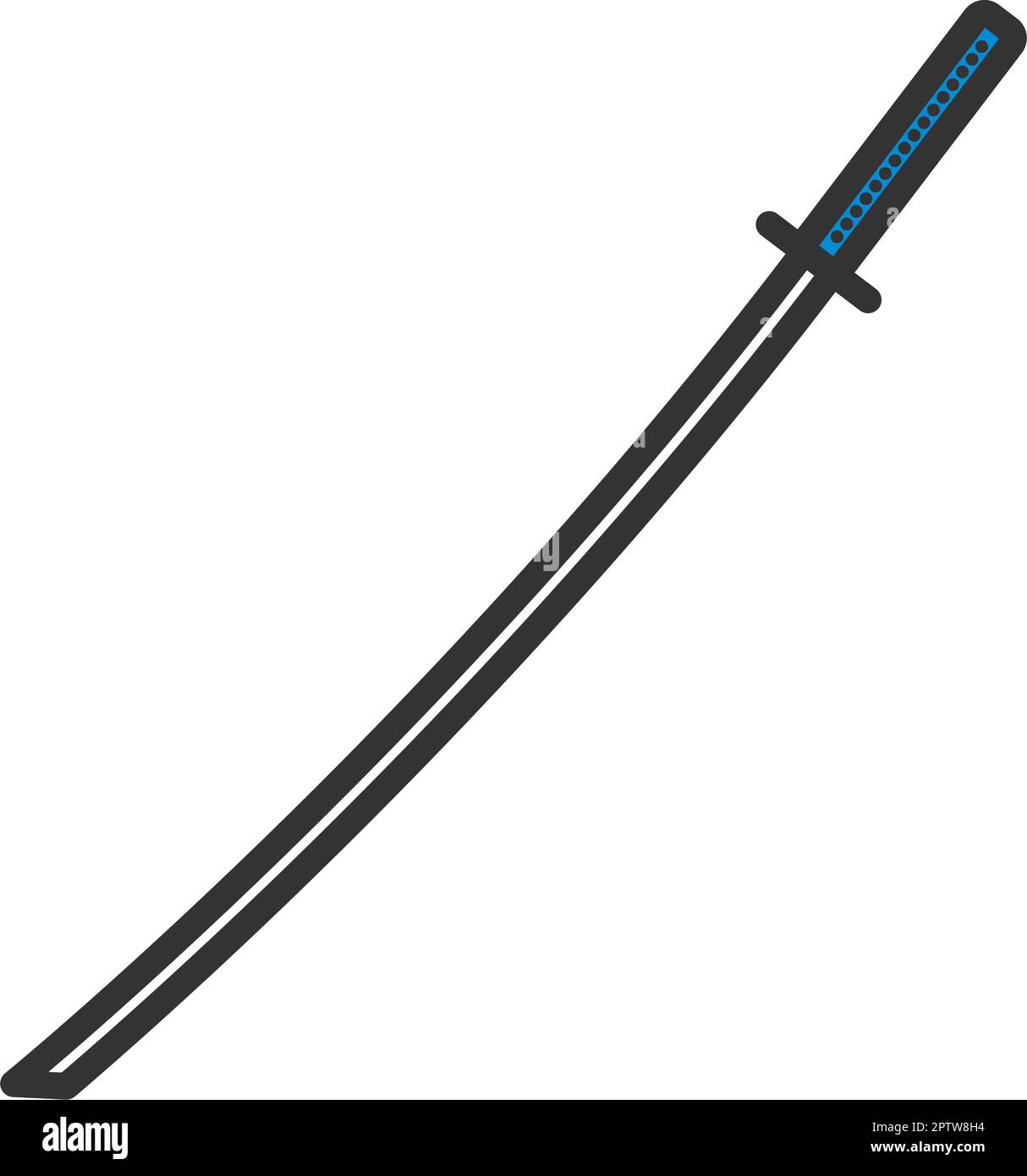 Japanisches Schwert-Symbol Stock Vektor