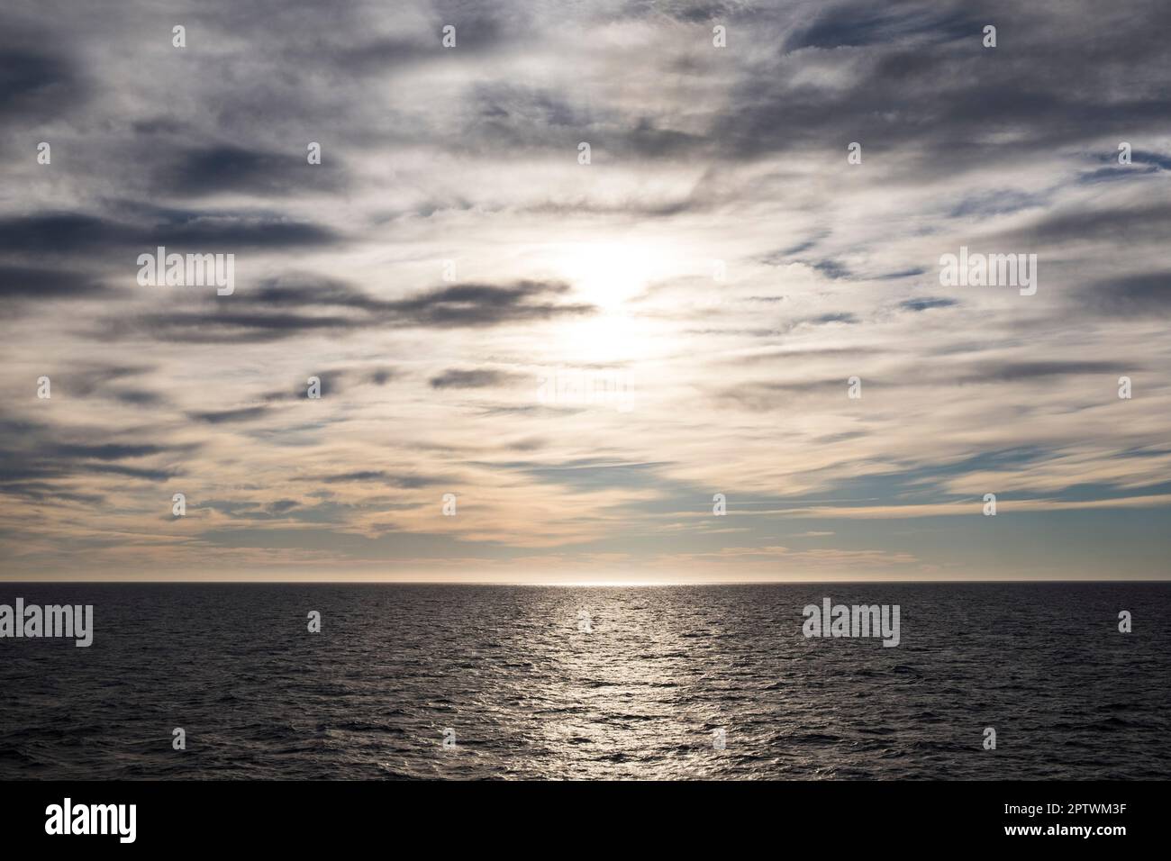 Mittelmeer, GNV-Fähre von Genua nach Tanger, Landschaft Stockfoto