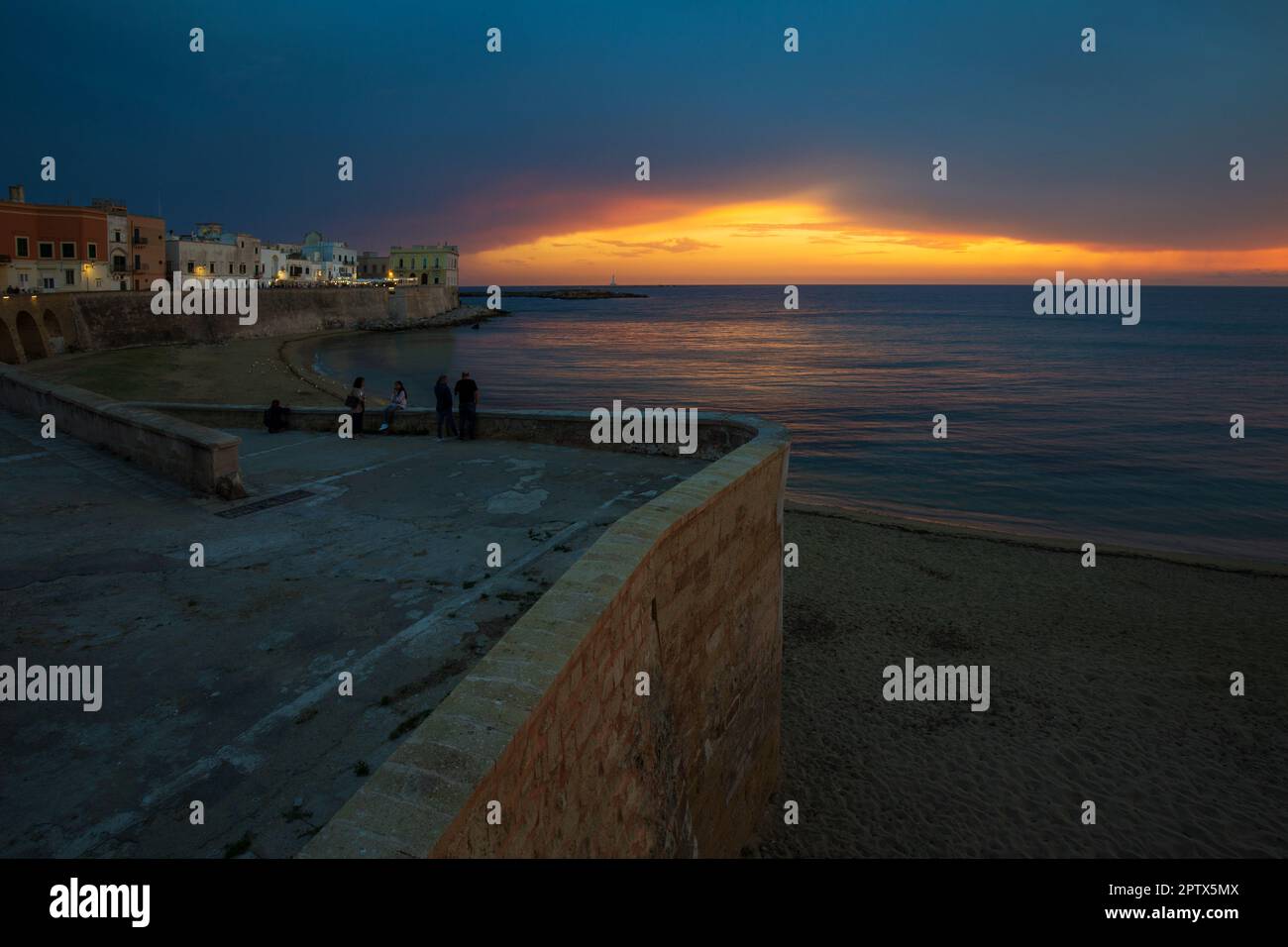 Spiaggia della Purità a Gallipoli in Apulien Stockfoto