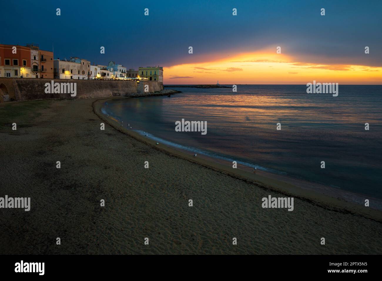 Spiaggia della Purità a Gallipoli in Apulien Stockfoto