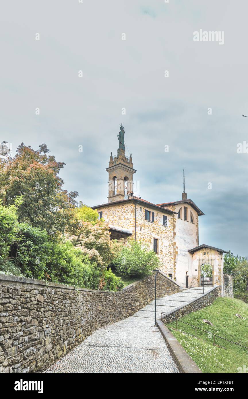 Das Heiligtum von Sombreno in der Provinz Bergamo Lombardei italien Stockfoto