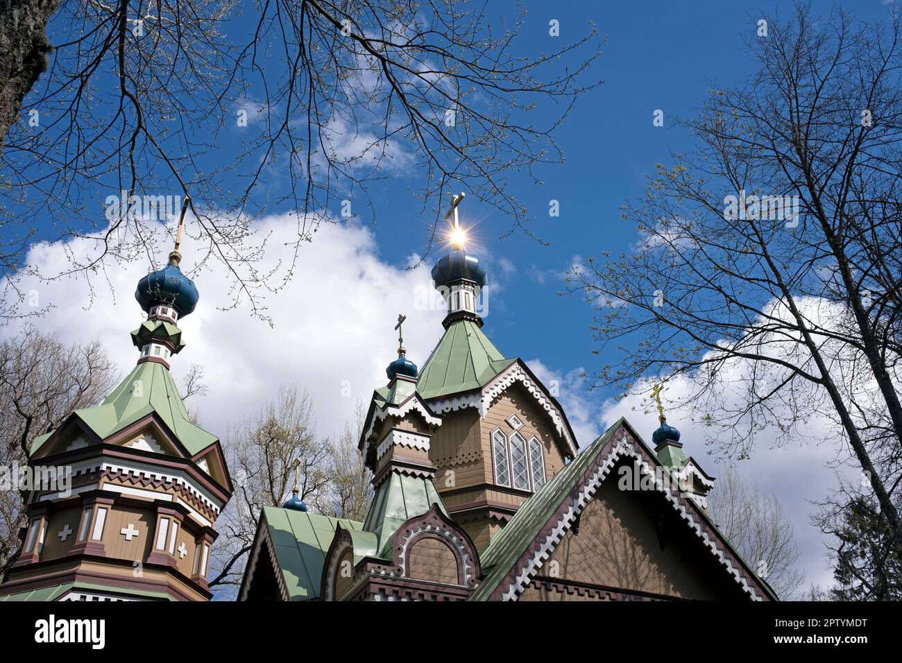 Die orthodoxe Kirche St. Peter und St. Paul in Kemeri, Lettland Stockfoto