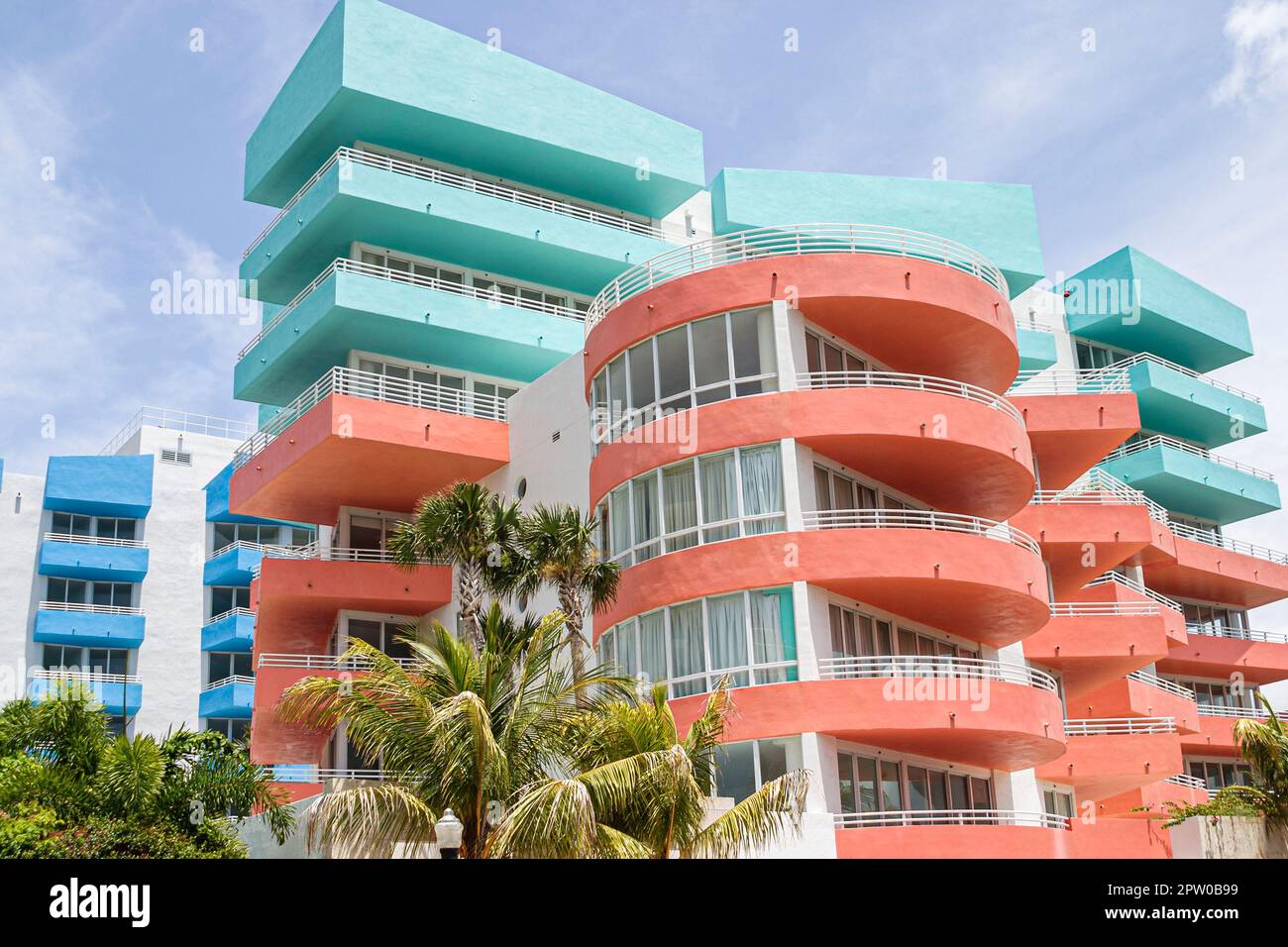Miami Beach Florida, Ocean Drive, Eigentumswohnungen Wohnanlagen Gebäude Residenzen, Ocean Place, Stockfoto