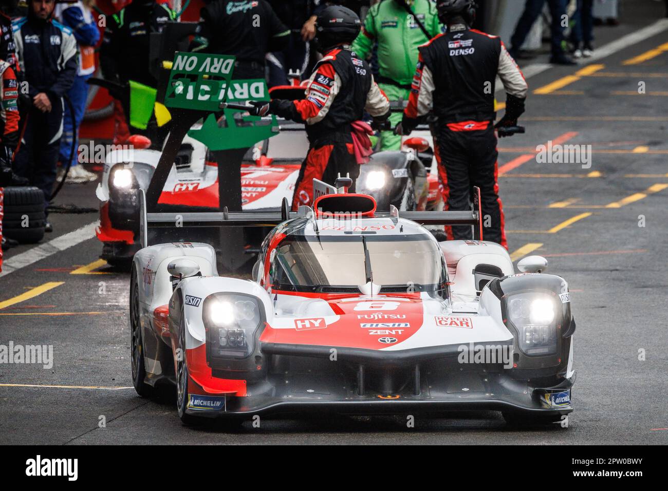 Stavelot, Belgien. 28. April 2023. Während der 6 Stunden Spa-Francorchamps 2023, 3. Runde der FIA-Weltausdauermeisterschaft 2023 vom 27. Bis 29. April 2023 auf dem Circuit de Spa-Francorchamps in Stavelot, Belgien - Foto Frédéric Le Floc'h/DPPI Credit: DPPI Media/Alamy Live News Stockfoto