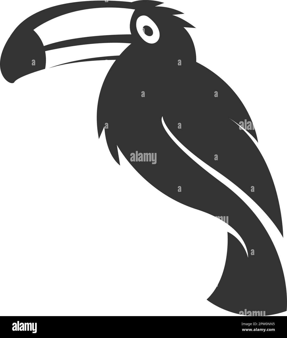 Toco Toucan Logo-Symbol-Design-Illustration Stock Vektor