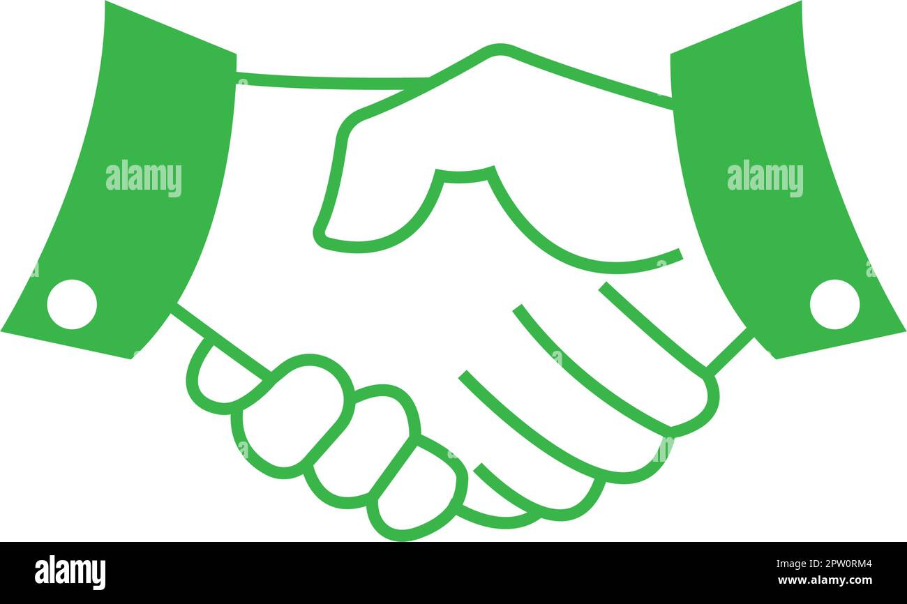 Handshake Icon Logo-Design Stock Vektor