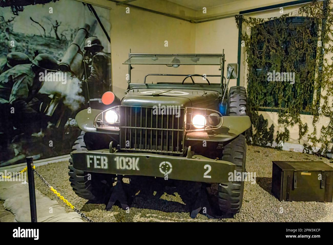 Rio de Janeiro, Brasilien - 11. April 2023: Conde de Linhares Militärmuseum. Stockfoto