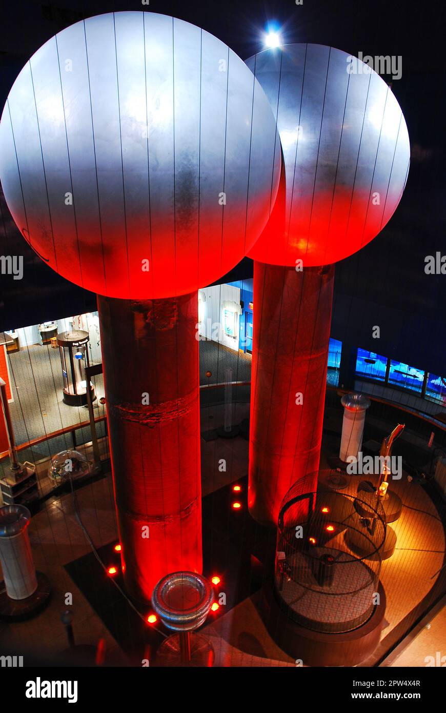 Vander Graaf Generator im Boston Museum of Science Stockfoto