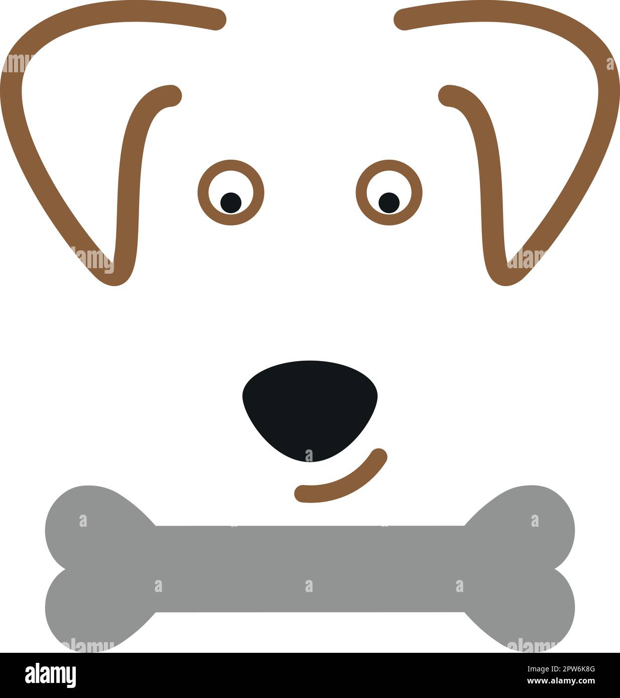 Hund, Knochen, Tier, Tierpfleger, Logo, Hintergrund Stock Vektor