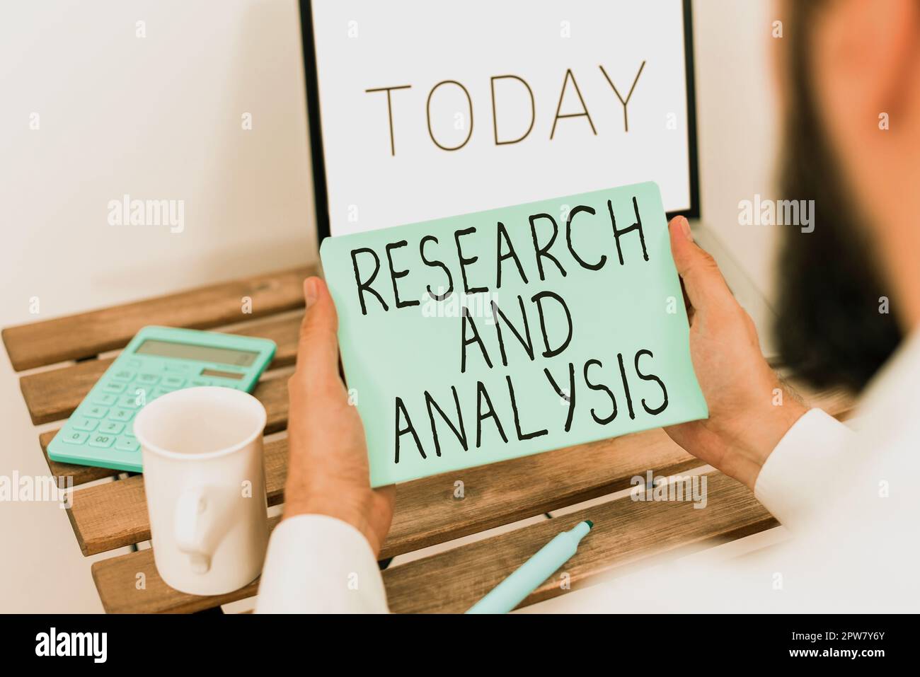 Text, der Inspiration Forschung und Analyse, konzeptionelles Foto strategisches Denken und Entscheidungsfindung zeigt, ob vorhanden oder neu Stockfoto