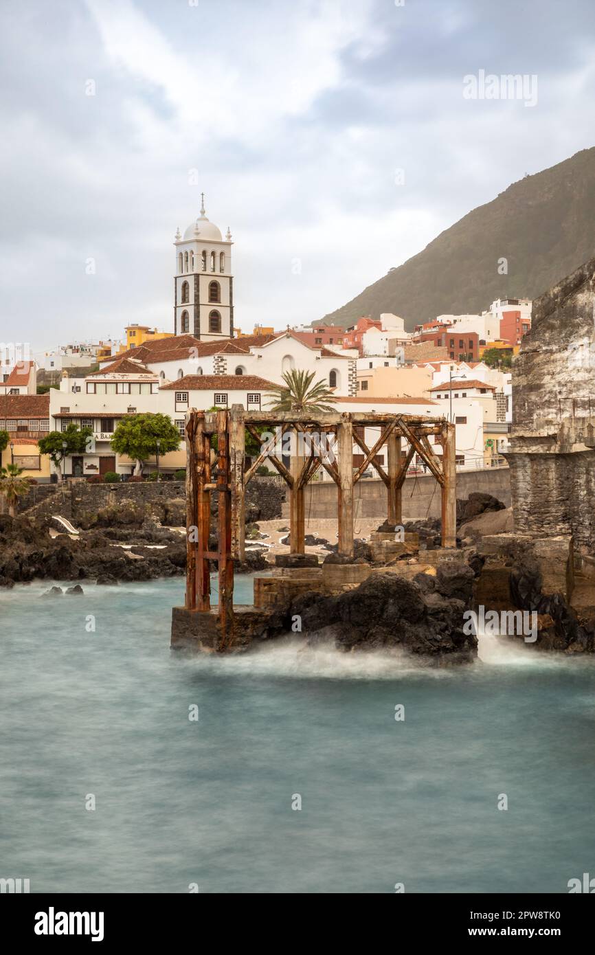 Küste in Garachico, Teneriffa, Spanien Stockfoto