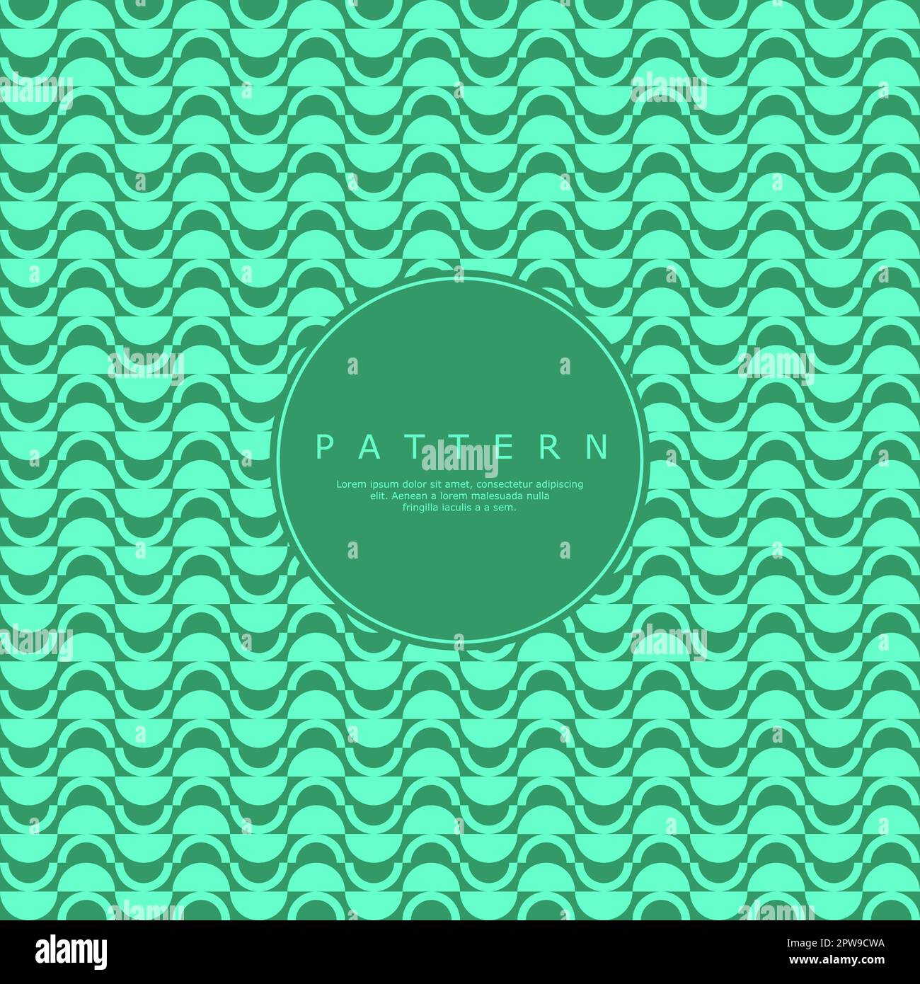 Abstraktes Muster für vertikale Kreislinien. Minimalistisches halbrundes Muster. Stock Vektor