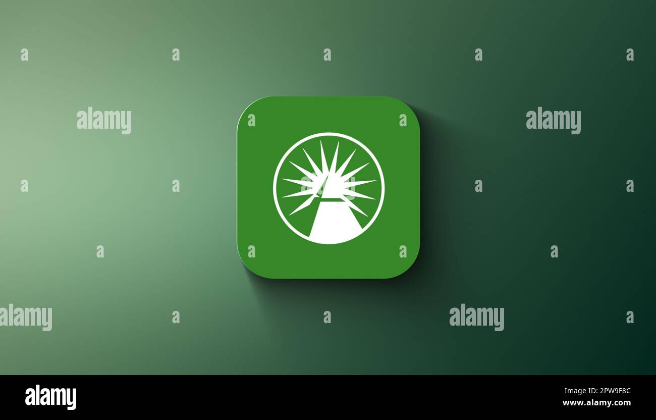 Agadir, Marokko – April 2023: Fidelity Investments Logo im abgestuften Hintergrund Stockfoto