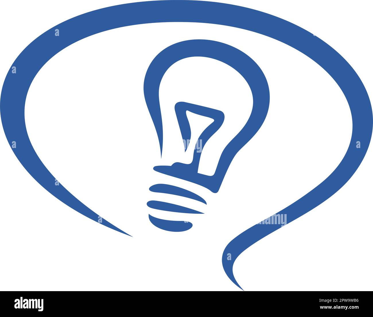 Einfache helle Idee und Austausch Idee Symbol Stock Vektor