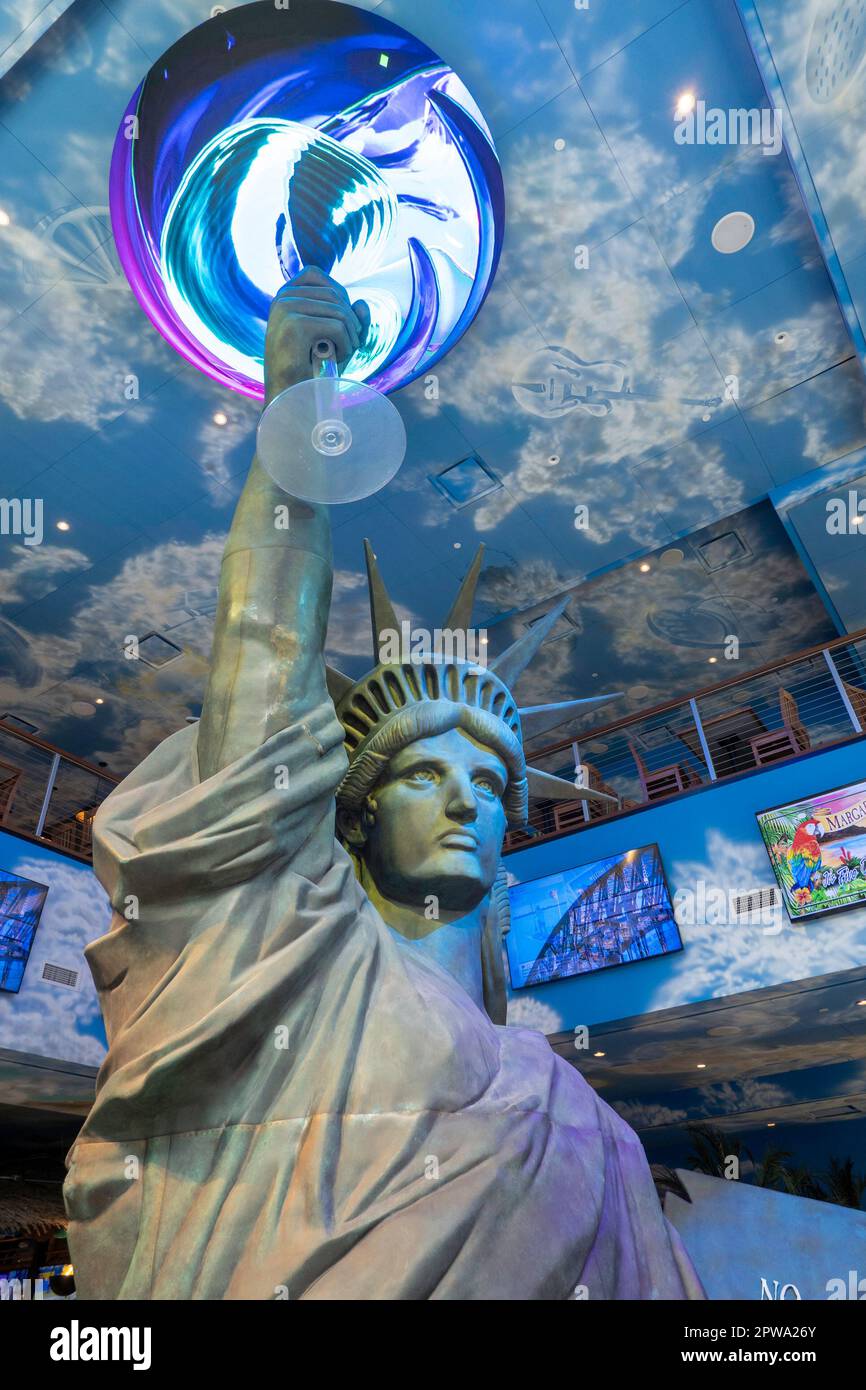 Margaritaville Resort Times Square ist ein Jimmy Buffett Hotel in New York City, USA 2023 Stockfoto